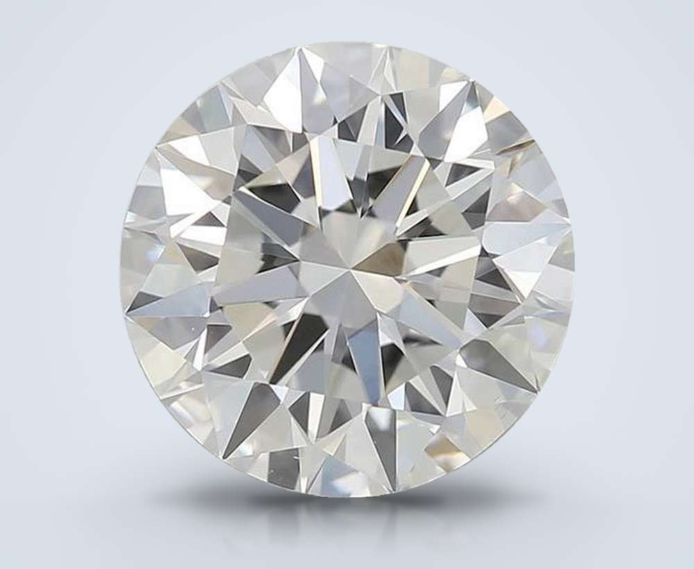 2.01ct H VS2 Rare Carat Ideal Cut Round Diamond