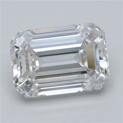 6.40ct F VS2 Rare Carat Ideal Cut Emerald Lab Grown Diamond