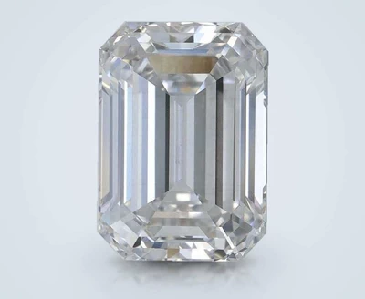 6.40ct F VS2 Rare Carat Ideal Cut Emerald Lab Grown Diamond