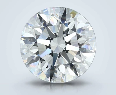5.42ct D VVS2 Rare Carat Ideal Cut Round Diamond