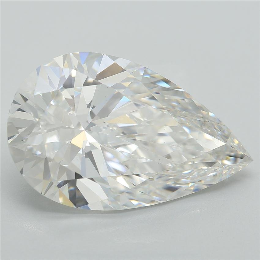 5.12ct E VVS2 Rare Carat Ideal Cut Pear Lab Grown Diamond