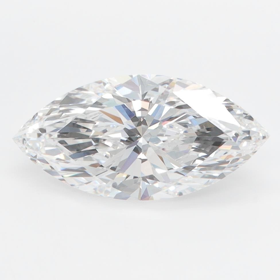1.76ct D FL Rare Carat Ideal Cut Marquise Lab Grown Diamond