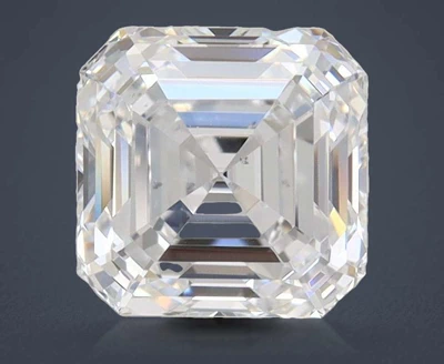 1.50ct D VS2 Rare Carat Ideal Cut Asscher Lab Grown Diamond