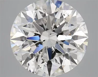 5.07ct G SI2 Rare Carat Ideal Cut Round Diamond