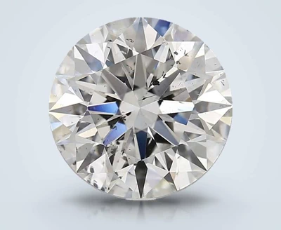 5.07ct G SI2 Rare Carat Ideal Cut Round Diamond