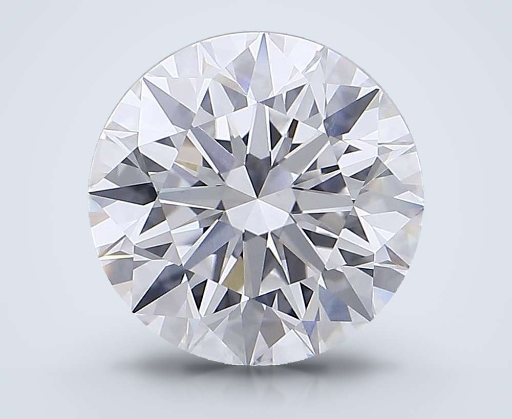 6.27ct D VVS2 Rare Carat Ideal Cut Round Lab Grown Diamond