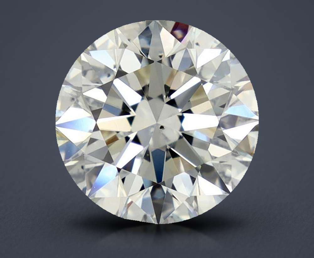 2.10ct K VS2 Rare Carat Ideal Cut Round Diamond