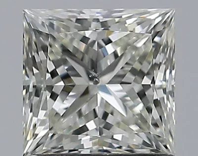 1.03ct K SI2 Rare Carat Ideal Cut Princess Diamond