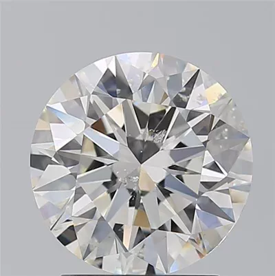 2.10ct I SI2 Rare Carat Ideal Cut Round Diamond