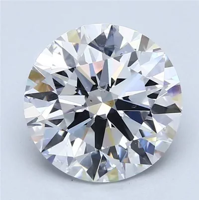 5.02ct D SI2 Rare Carat Ideal Cut Round Diamond