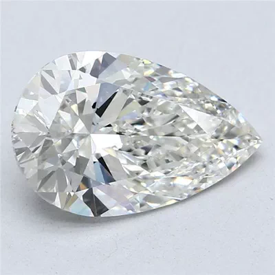 3.20ct G VVS2 Rare Carat Ideal Cut Pear Lab Grown Diamond