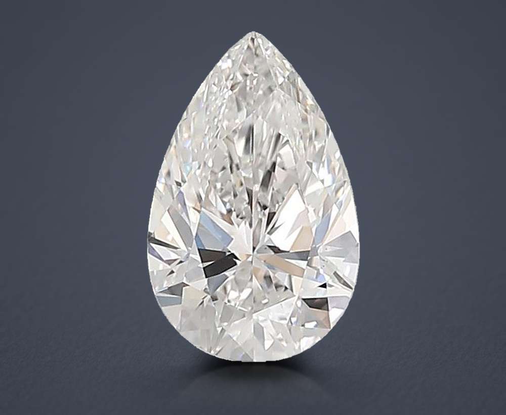 1.74ct E VS2 Rare Carat Ideal Cut Pear Lab Grown Diamond