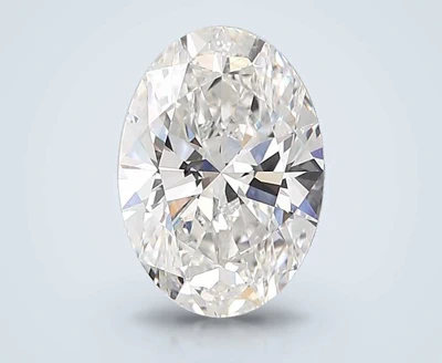 3.08ct E VS1 Rare Carat Ideal Cut Oval Lab Grown Diamond