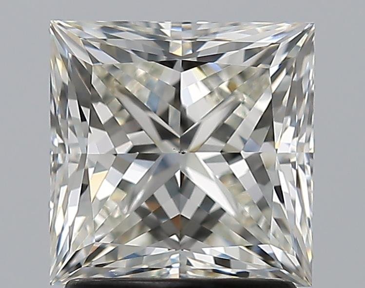 1.91ct J VS2 Rare Carat Ideal Cut Princess Diamond
