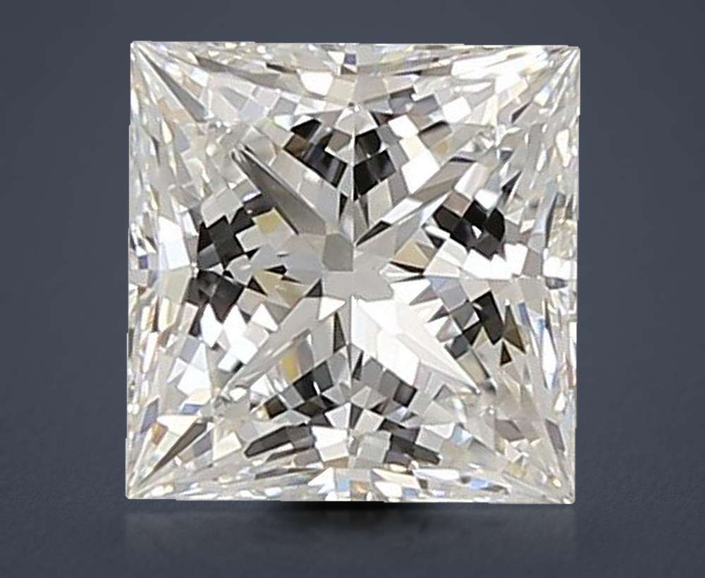 1.58ct D VVS2 Rare Carat Ideal Cut Princess Lab Grown Diamond
