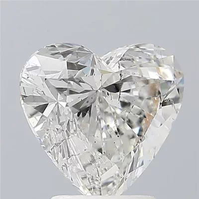 3.01ct G SI2 Rare Carat Ideal Cut Heart Diamond