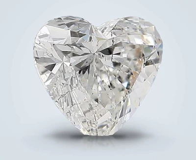 3.01ct G SI2 Rare Carat Ideal Cut Heart Diamond