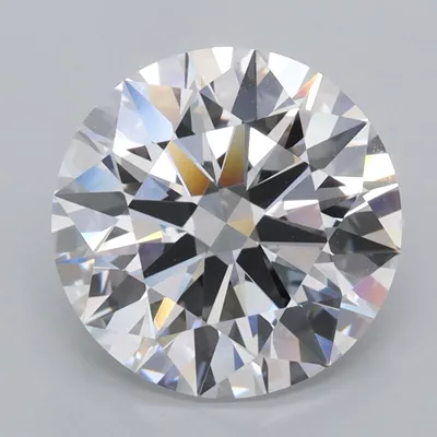 3.41ct D FL Rare Carat Ideal Cut Round Lab Grown Diamond