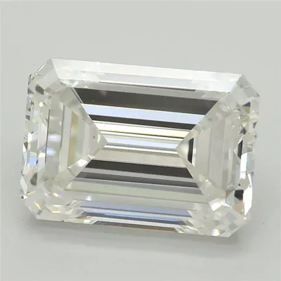 5.28ct F VS1 Excellent Cut Emerald Lab Grown Diamond