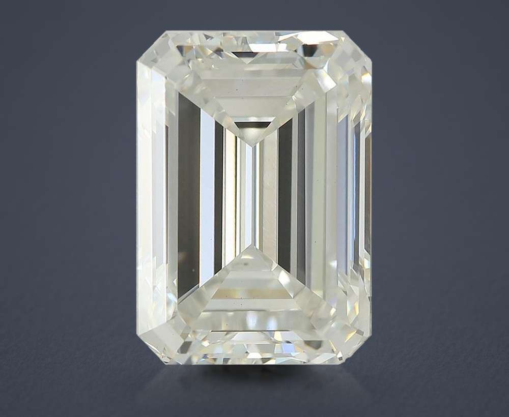 5.28ct F VS1 Rare Carat Ideal Cut Emerald Lab Grown Diamond