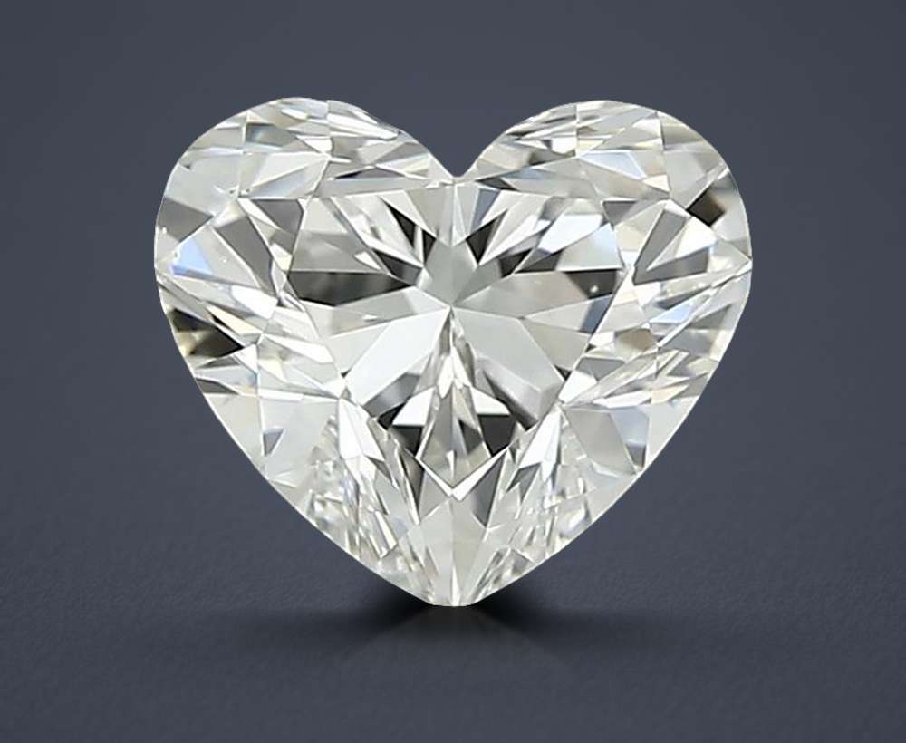 0.81ct J VS2 Rare Carat Ideal Cut Heart Diamond