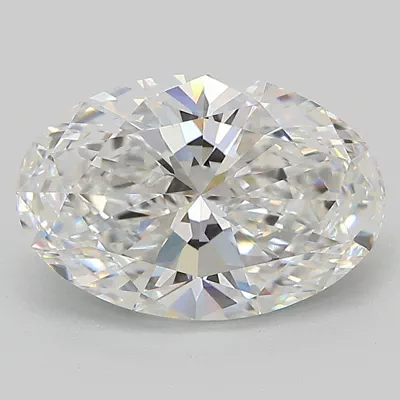 2.56ct E VVS2 Very Good Cut Oval Lab Grown Diamond