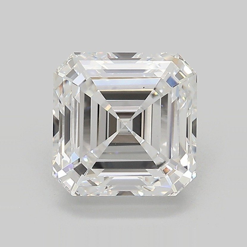 3.09ct D VS1 Rare Carat Ideal Cut Asscher Lab Grown Diamond