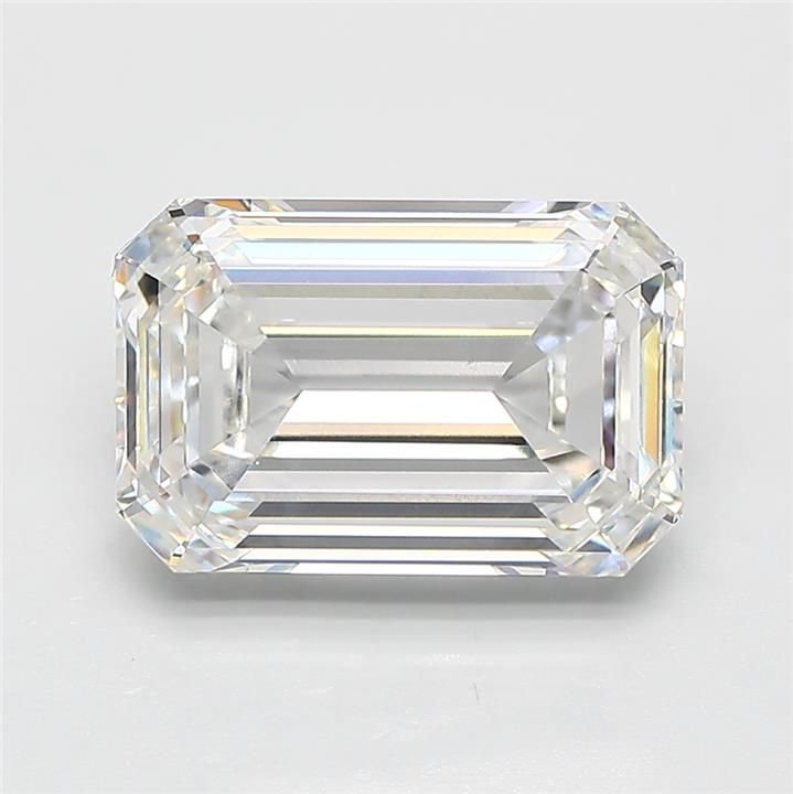 4.02ct F VVS2 Rare Carat Ideal Cut Emerald Lab Grown Diamond