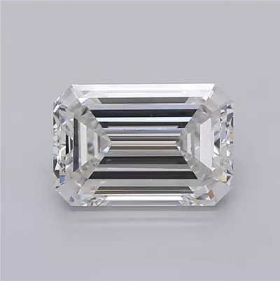 3.02ct F VS1 Rare Carat Ideal Cut Emerald Lab Grown Diamond