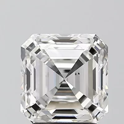 2.50ct G VS2 Rare Carat Ideal Cut Asscher Lab Grown Diamond