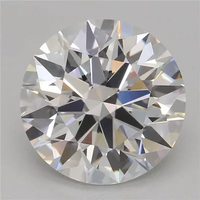 3.04ct E VVS2 Rare Carat Ideal Cut Round Lab Grown Diamond