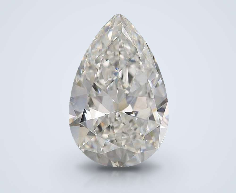 6.02ct H VS1 Rare Carat Ideal Cut Pear Diamond