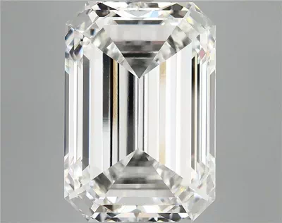 14.10ct F VVS2 Rare Carat Ideal Cut Emerald Lab Grown Diamond