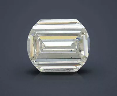 10.13ct H SI1 Rare Carat Ideal Cut Emerald Lab Grown Diamond