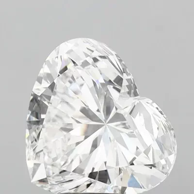 5.04ct E VVS2 Good Cut Heart Lab Grown Diamond