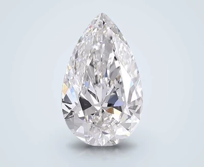 4.06ct F VVS2 Rare Carat Ideal Cut Pear Lab Grown Diamond