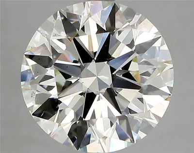 4.03ct J SI1 Rare Carat Ideal Cut Round Diamond