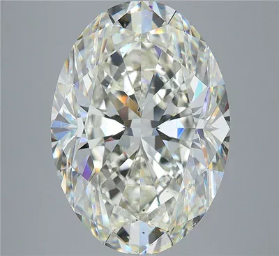 7.01ct J SI1 Very Good Cut Oval Diamond