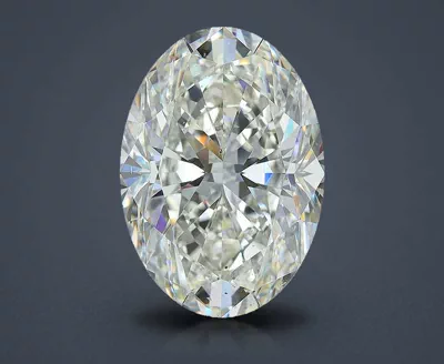7.01ct J SI1 Rare Carat Ideal Cut Oval Diamond
