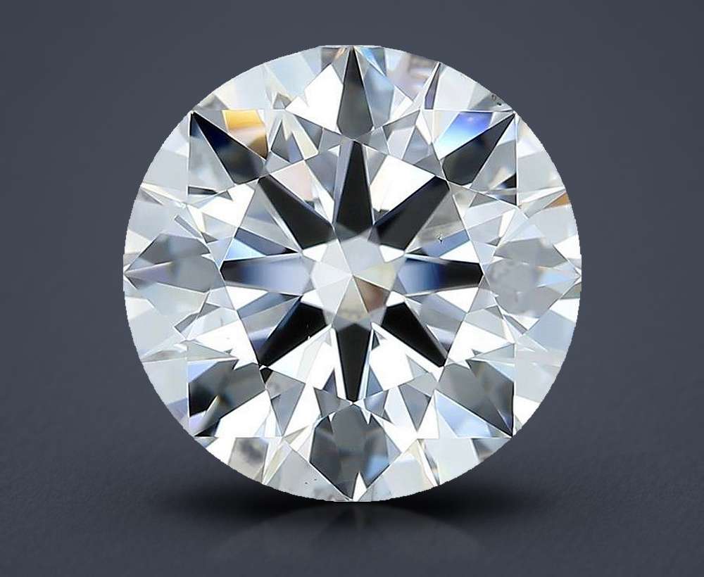 5.01ct D VS2 Rare Carat Ideal Cut Round Diamond
