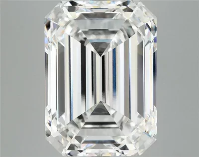 12.24ct F VVS2 Rare Carat Ideal Cut Emerald Lab Grown Diamond