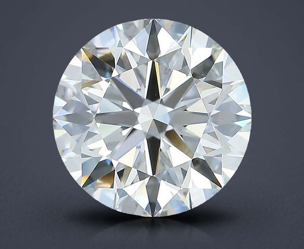 3.61ct H VS2 Rare Carat Ideal Cut Round Diamond