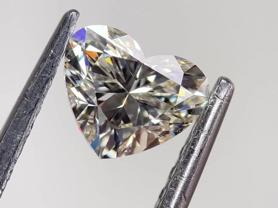 0.90ct J SI1 Rare Carat Ideal Cut Heart Diamond