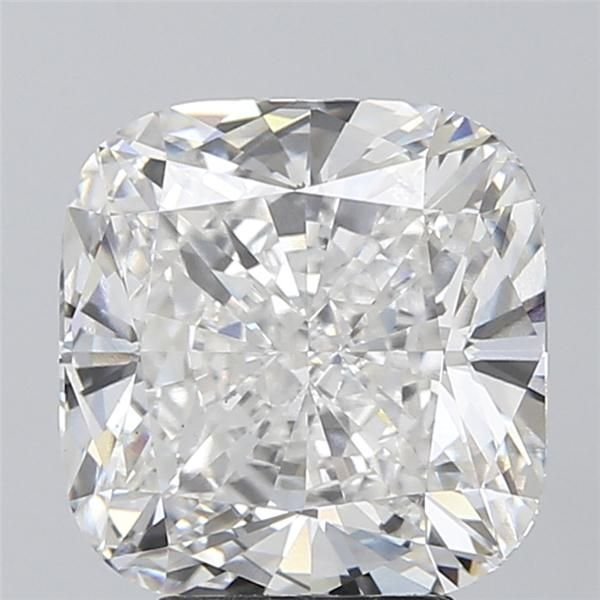 5.66ct F VS2 Rare Carat Ideal Cut Cushion Lab Grown Diamond