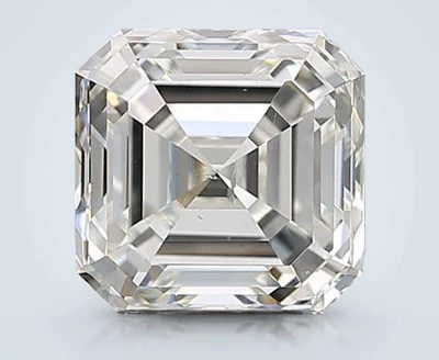 2.01ct H SI1 Rare Carat Ideal Cut Asscher Diamond