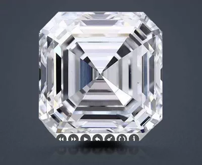 2.06ct D VS1 Rare Carat Ideal Cut Asscher Lab Grown Diamond