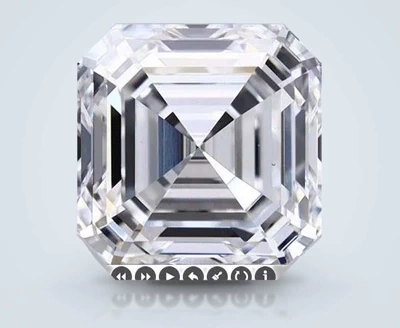 2.06ct D VS1 Rare Carat Ideal Cut Asscher Lab Grown Diamond