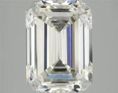 4.04ct H VS2 Rare Carat Ideal Cut Emerald Lab Grown Diamond