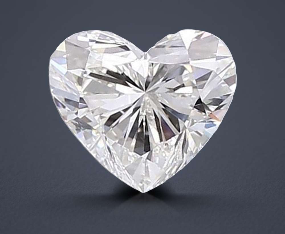 1.55ct H VS1 Rare Carat Ideal Cut Heart Lab Grown Diamond