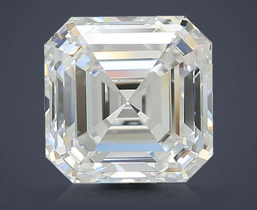5.06ct D VVS2 Rare Carat Ideal Cut Asscher Lab Grown Diamond
